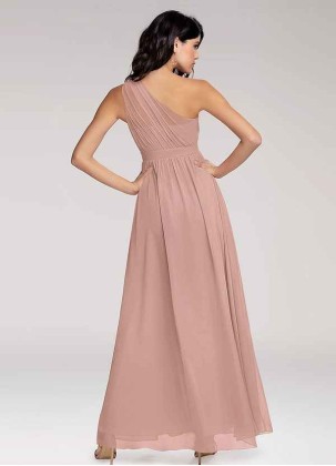 Blush Mark Magical Day Dusty Rose Chiffon Maxi Dress