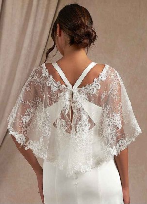 Cootoney Hodesh Lace Tulle Wrap