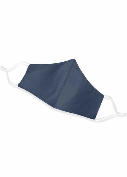 Non-medical Solid Color Cotton Reusable Face Mask Dark Navy