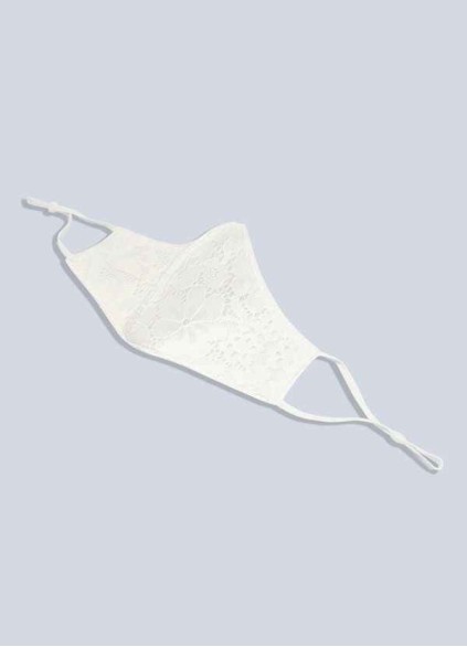 Cootoney Non-Medical Ivory Lace Reusable Face Mask