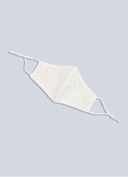 Cootoney Non-Medical Ivory Lace Reusable Face Mask