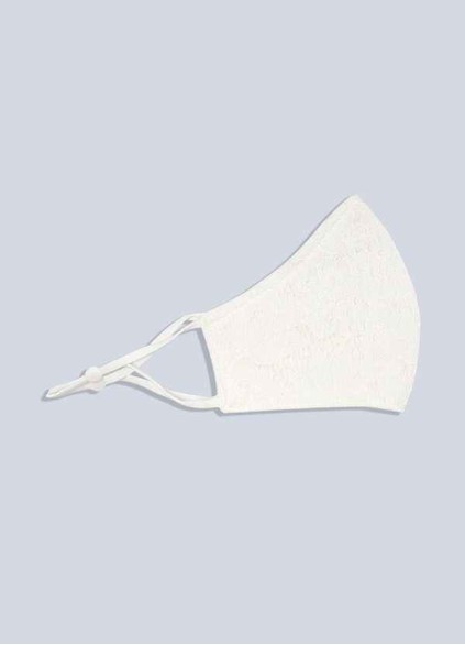 Cootoney Non-Medical Ivory Lace Reusable Face Mask