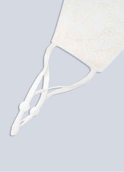 Cootoney Non-Medical Ivory Lace Reusable Face Mask