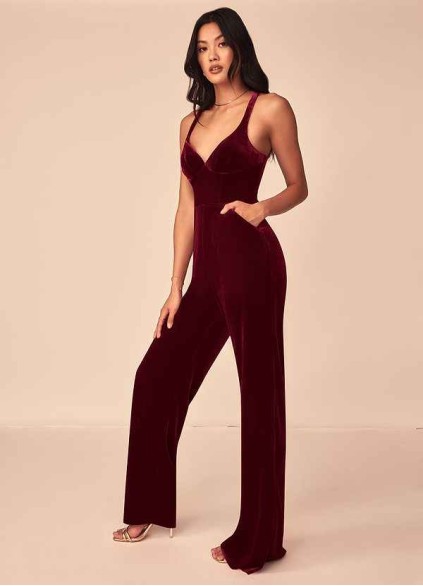 Cootoney Emmette Velvet Jumpsuit