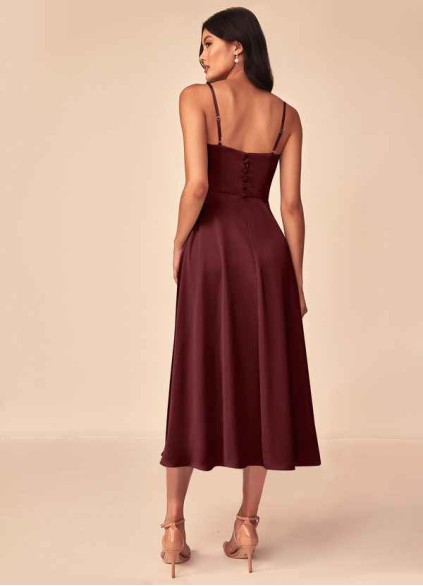 Cootoney Dottie Stretch Satin Dress