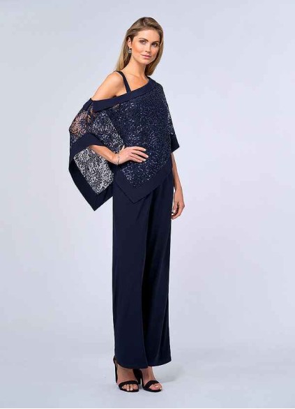 UpStudio One Shoulder Sequin Top and Pant Set