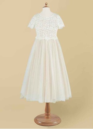 Cootoney Petal Flower Girl Dress