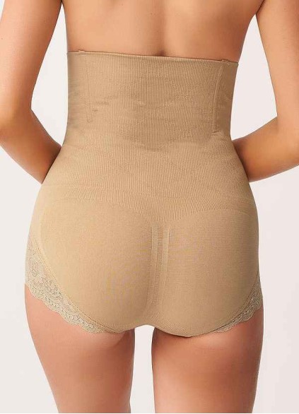 High Waisted Control Butt Lifter Lace Panty