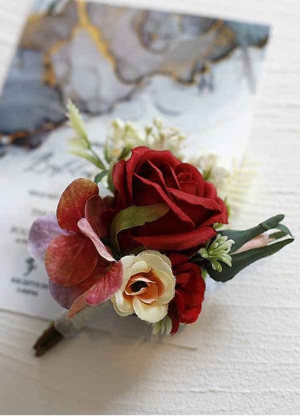 Red Rose Boutonniere