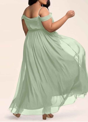 AZ Occasions Philosophy Of Love Dusty Sage Chiffon Maxi Dress